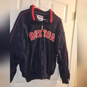 Authentic Majestic Medium Blue Red Sox Jacket